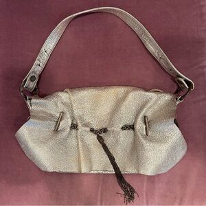 ROBERTO CAVALLI METALLIC DISTRESSED BAG